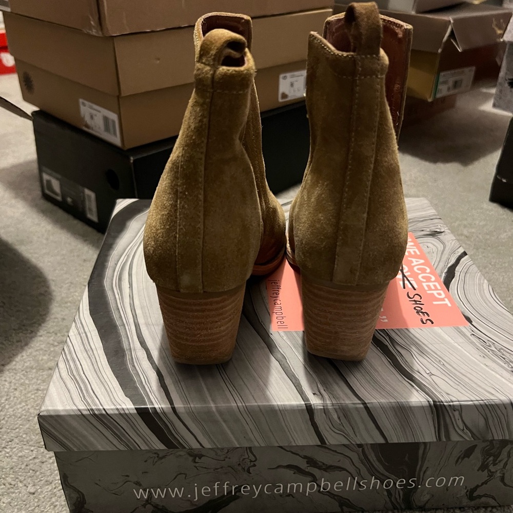 Jeffrey Campbell Brown Suede Ankle Booties